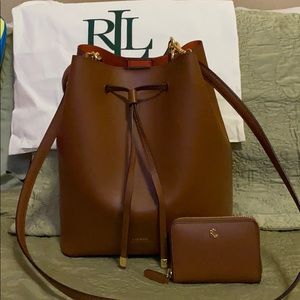 Ralph Lauren Dryden Debby Leather Drawstring